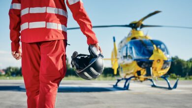 Rettungseinsatz mit Hubschrauber
